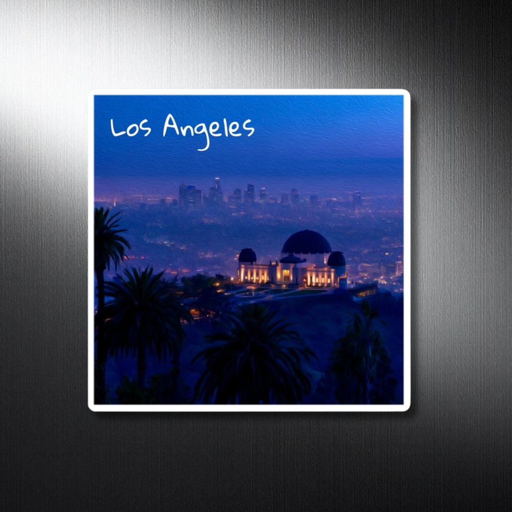 Los Angeles, California | Griffith Observatory City Twilight | Original Series Decorative Magnet
