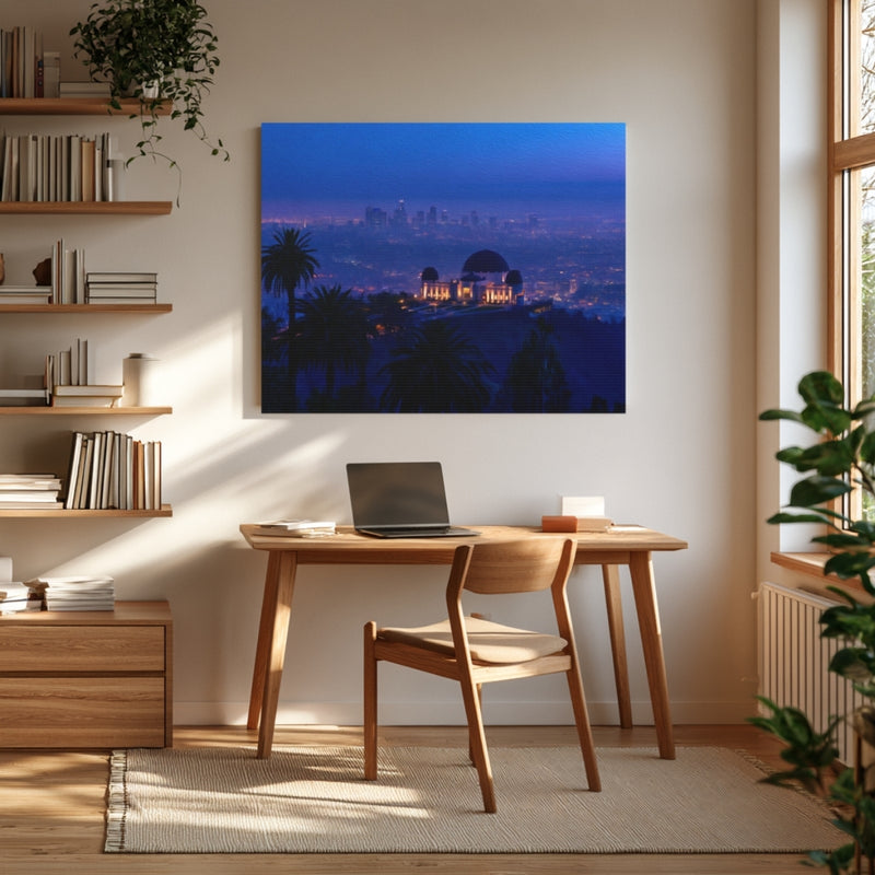 Griffith Observatory City Twilight — Los Angeles, California, view 4