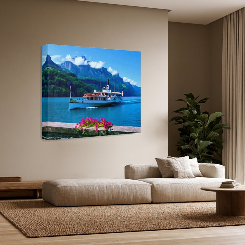 Lake Lucerne Paddle Steamer — Lucerne, Switzerland, view 3