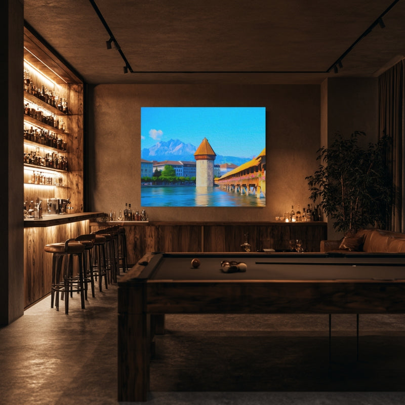 Chapel Bridge Water Tower — Lucerne, Switzerland, view 7