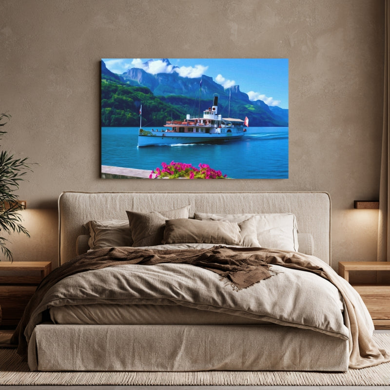 Lake Lucerne Paddle Steamer — Lucerne, Switzerland, view 6