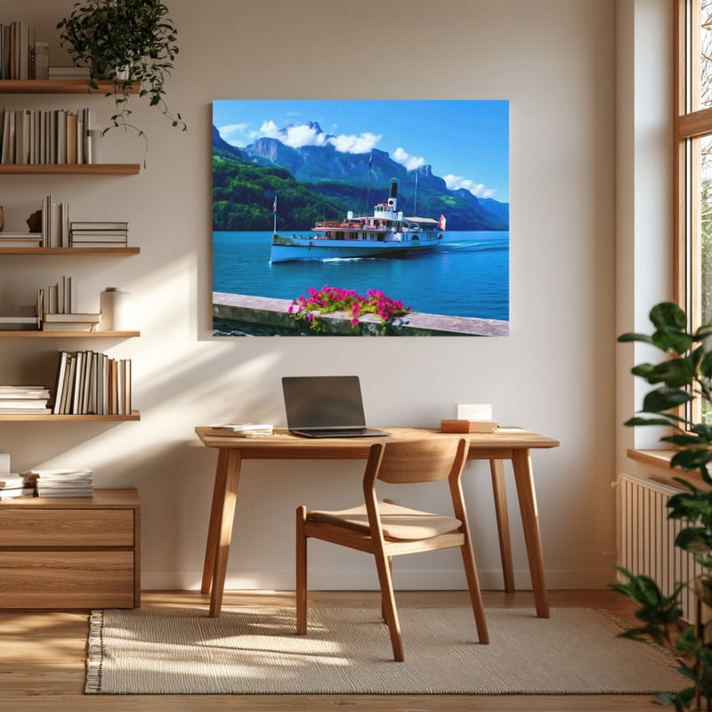 Lake Lucerne Paddle Steamer — Lucerne, Switzerland, view 4