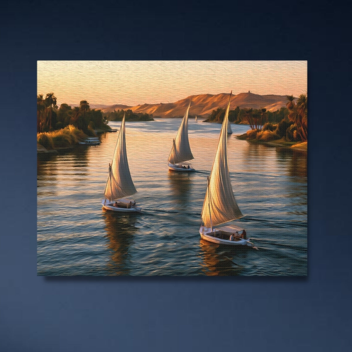 Nile River Felucca Sail — Luxor, Egypt, study 4