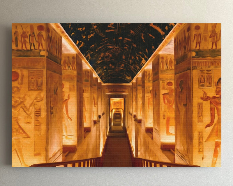 Luxor, Egypt | Valley of the Kings Tomb Corridor | Original Series Gallery Canvas