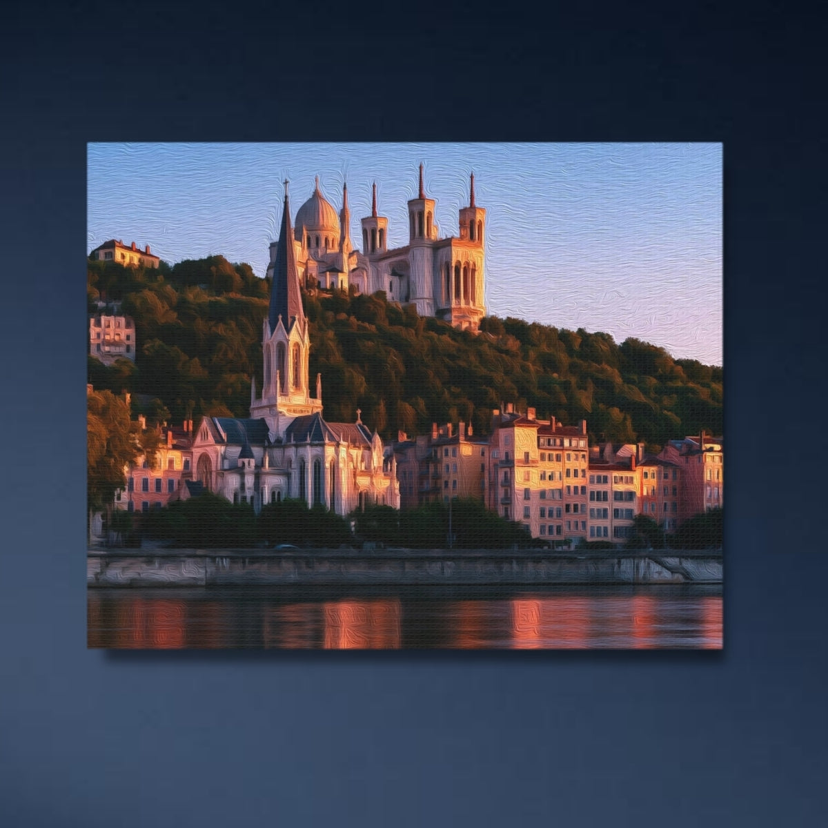 Fourvière Hill River View — Lyon, France, close-up detail