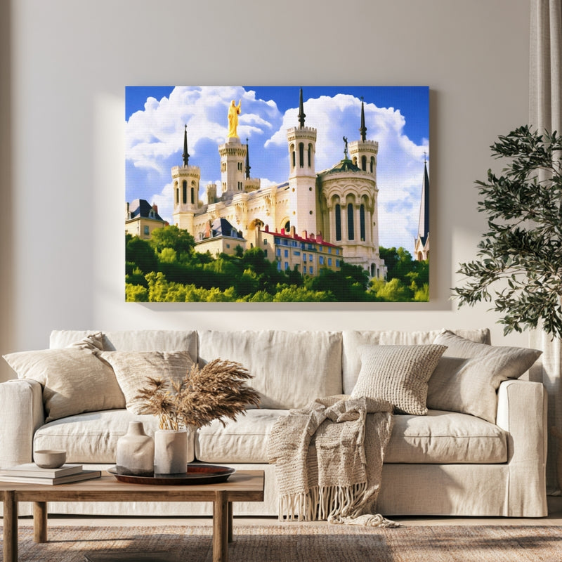 Fourviere Hill Basilica Lyon in a room — Lyon, France
