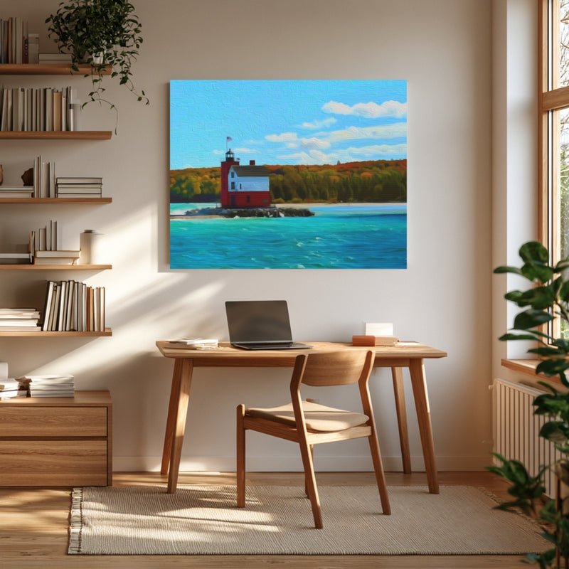 Round Island Lighthouse — Mackinac Island, Michigan, view 4