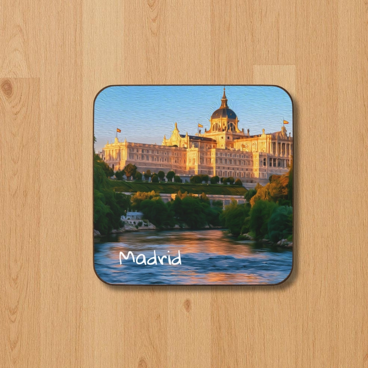 Royal Palace Along River — Madrid, Spain, study 1