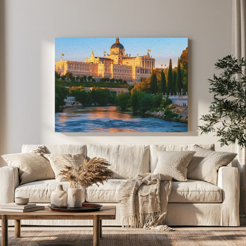 Royal Palace & Almudena Cathedral Riverside — Madrid, Spain, view 1