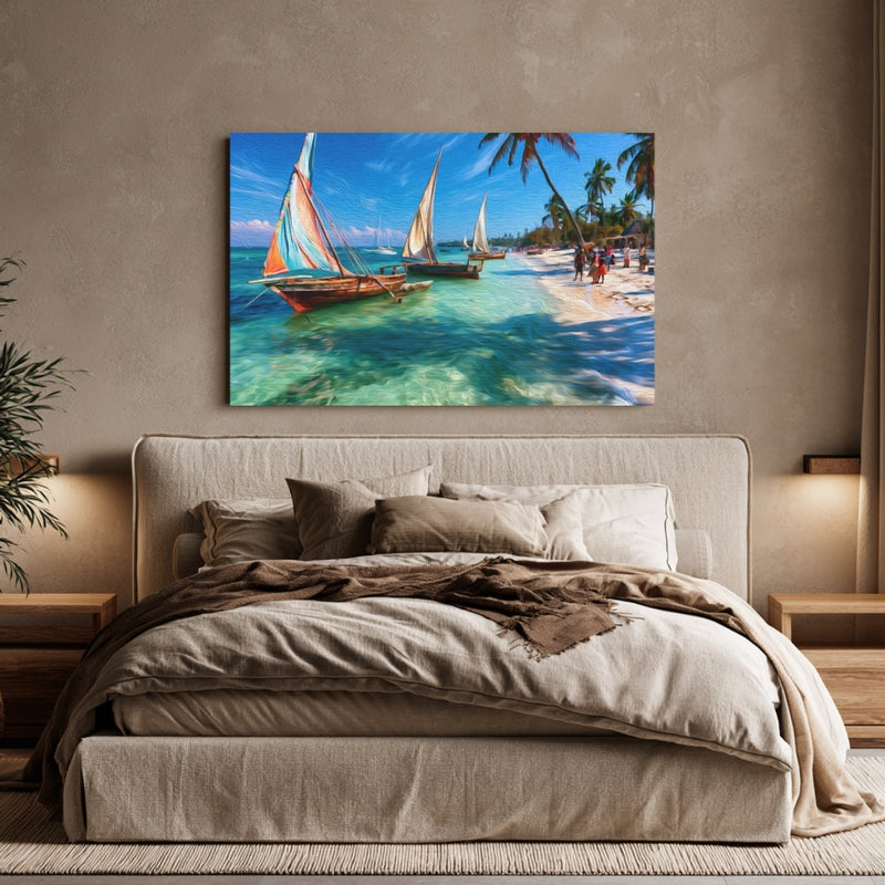 Dhows on Tropical Shore — Malindi, Kenya, view 6