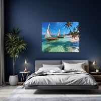 Dhows on Tropical Shore — study 2 thumbnail