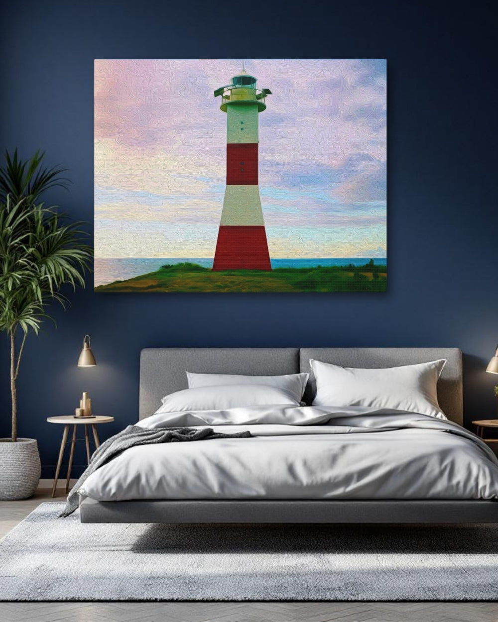 Mancora, Peru | Coastal Lighthouse by Sea | Original Series Gallery Canvas detail