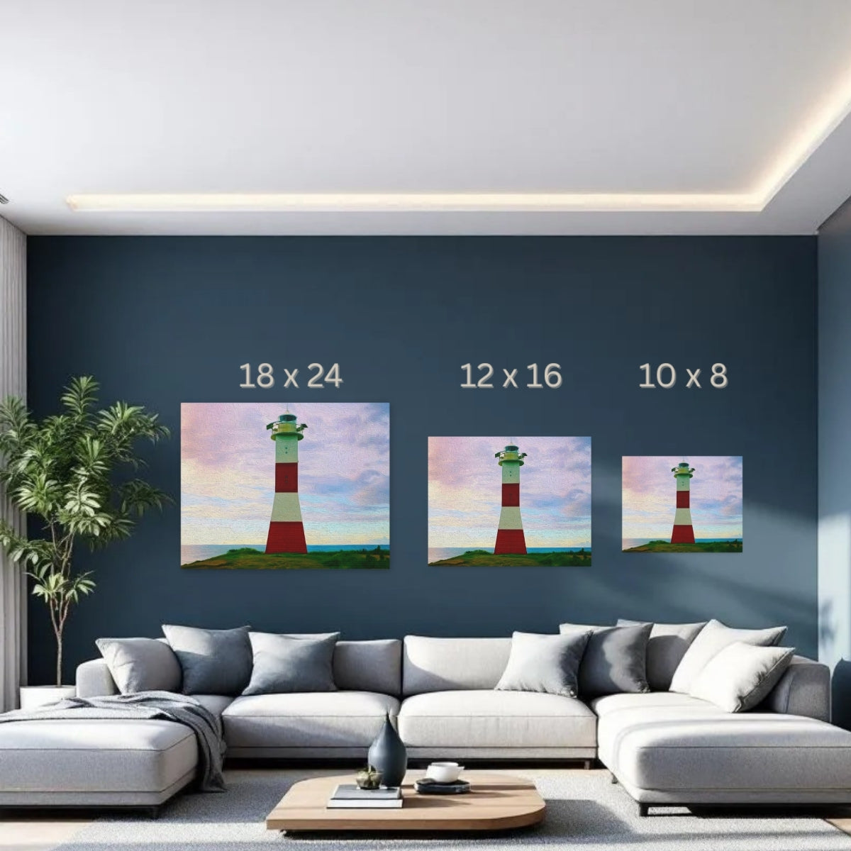 Coastal Lighthouse by Sea — Mancora, Peru, study 3