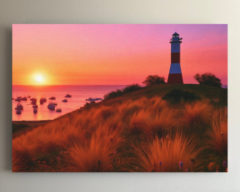 Mancora Coastal Lighthouse Sunset — Mancora, Peru