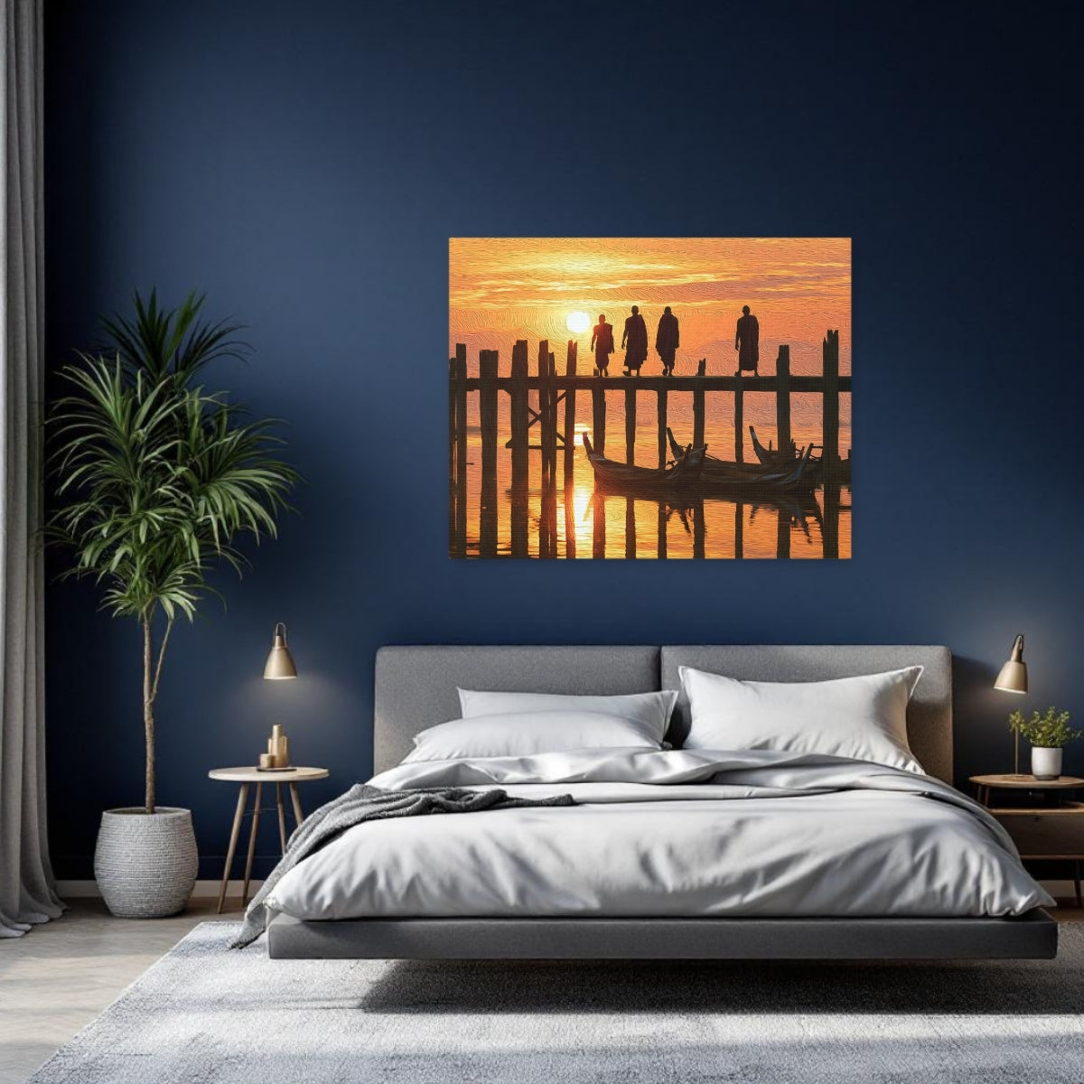 U Bein Bridge Sunset — Mandalay, Myanmar Study No. 2