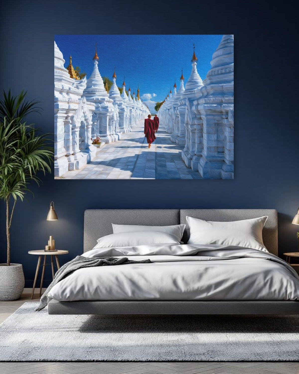 Kuthodaw Pagoda White Stupas — Mandalay, Myanmar Study No. 1