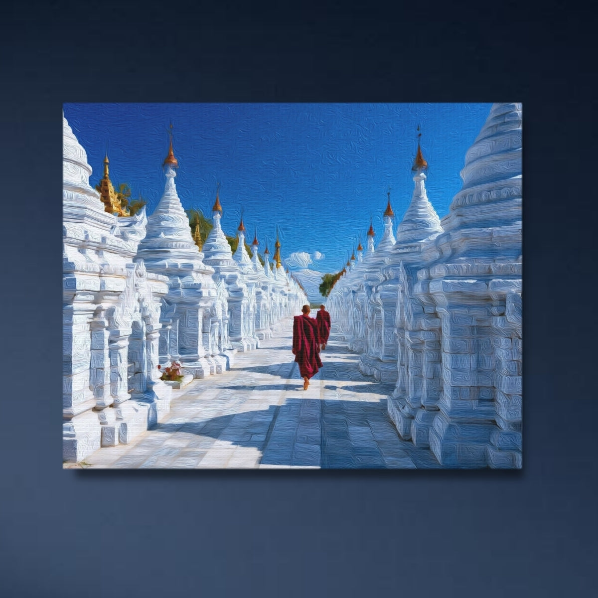 Kuthodaw Pagoda White Stupas — Mandalay, Myanmar Study No. 4