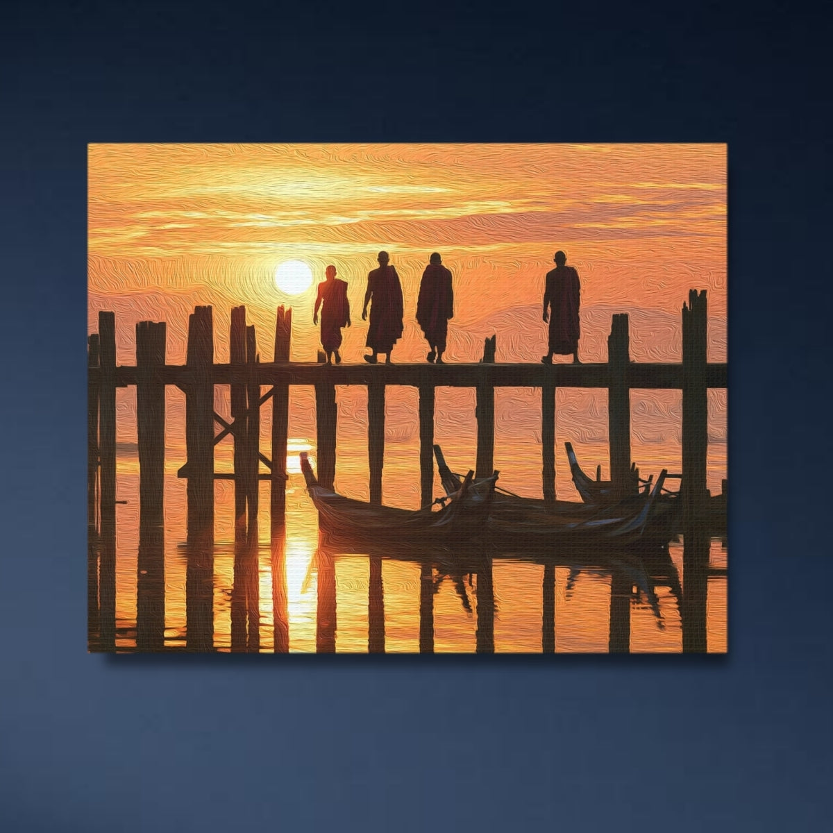 U Bein Bridge Sunset — Mandalay, Myanmar Study No. 4