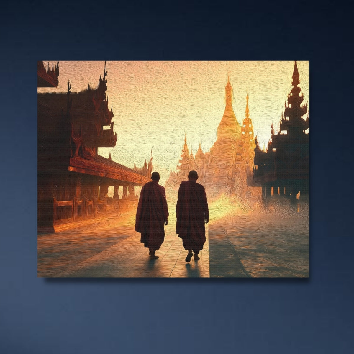 Shwedagon Pagoda Golden Stupa — Mandalay, Myanmar Study No. 4