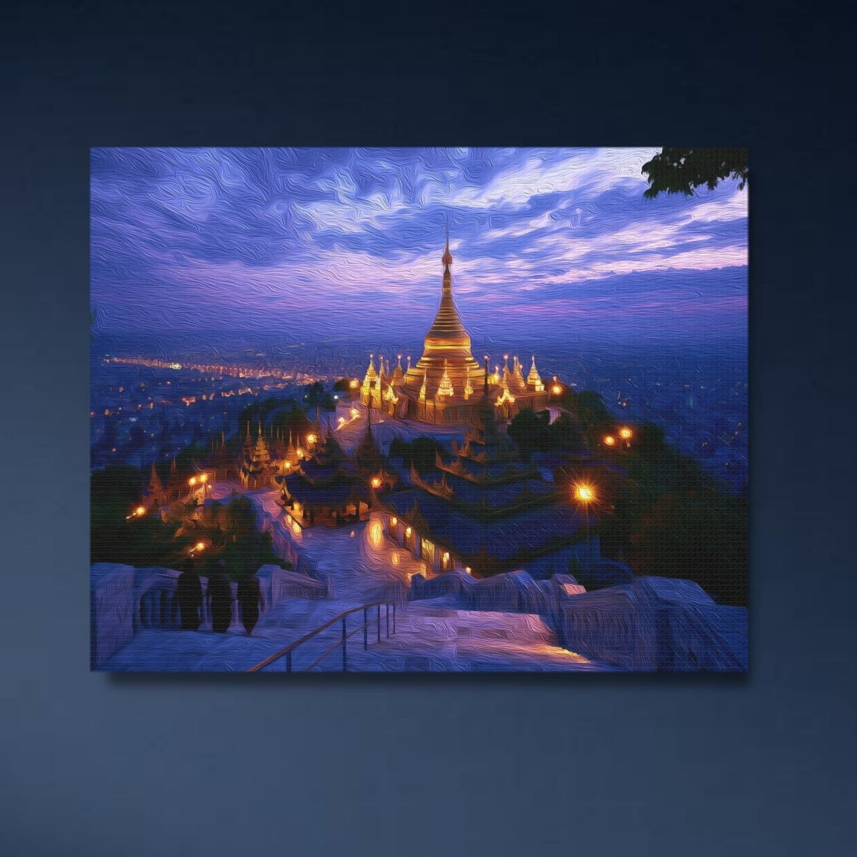 Mandalay Hill Pagoda at Dusk — Mandalay, Myanmar Study No. 4