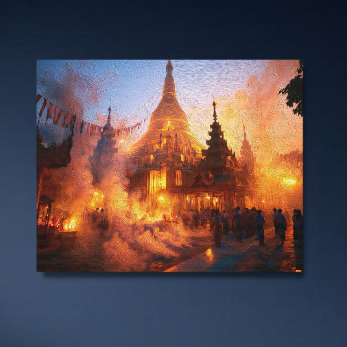 Shwedagon Pagoda Yangon — Mandalay, Myanmar Study No. 4