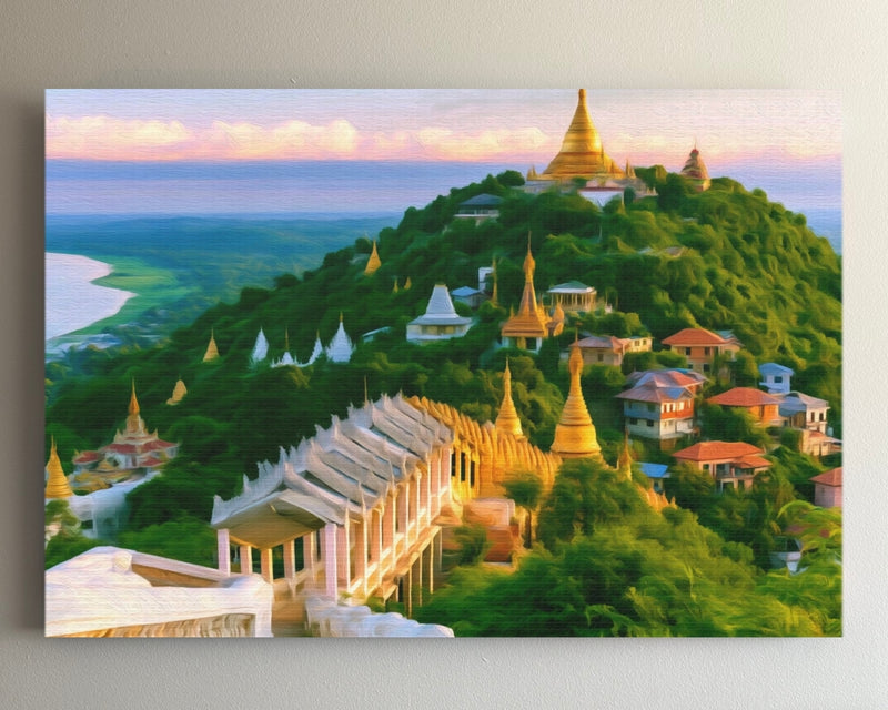 Mandalay Hill Pagodas Stairway — Mandalay, Myanmar