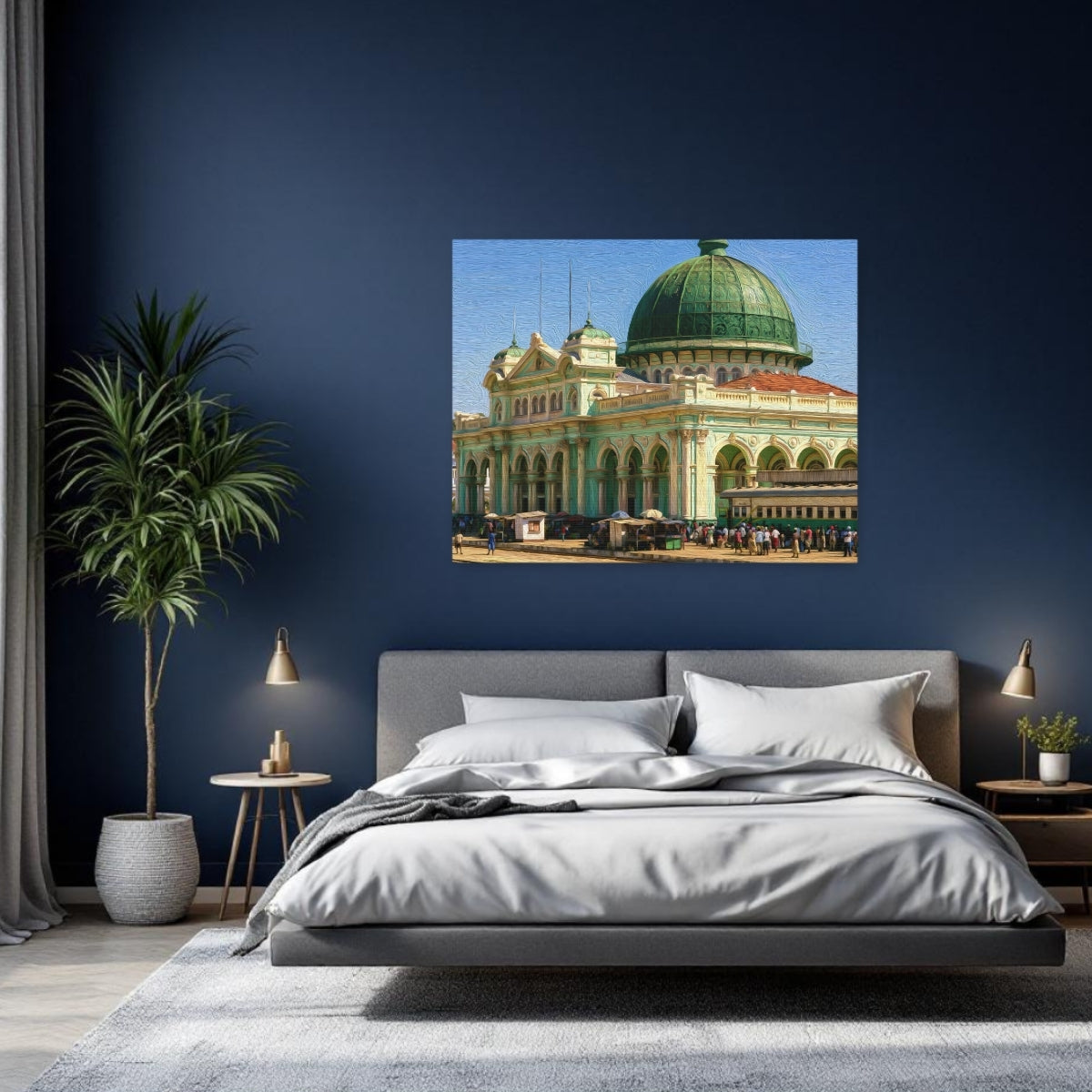 Maputo, Mozambique | Maputo Central Railway Station | Original Series Gallery Canvas detail