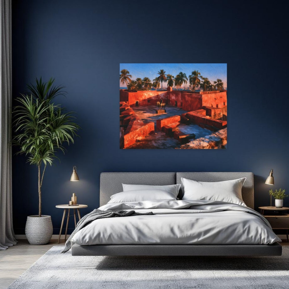 Maputo, Mozambique | Maputo Fortress Colonial Courtyard | Original Series Gallery Canvas detail