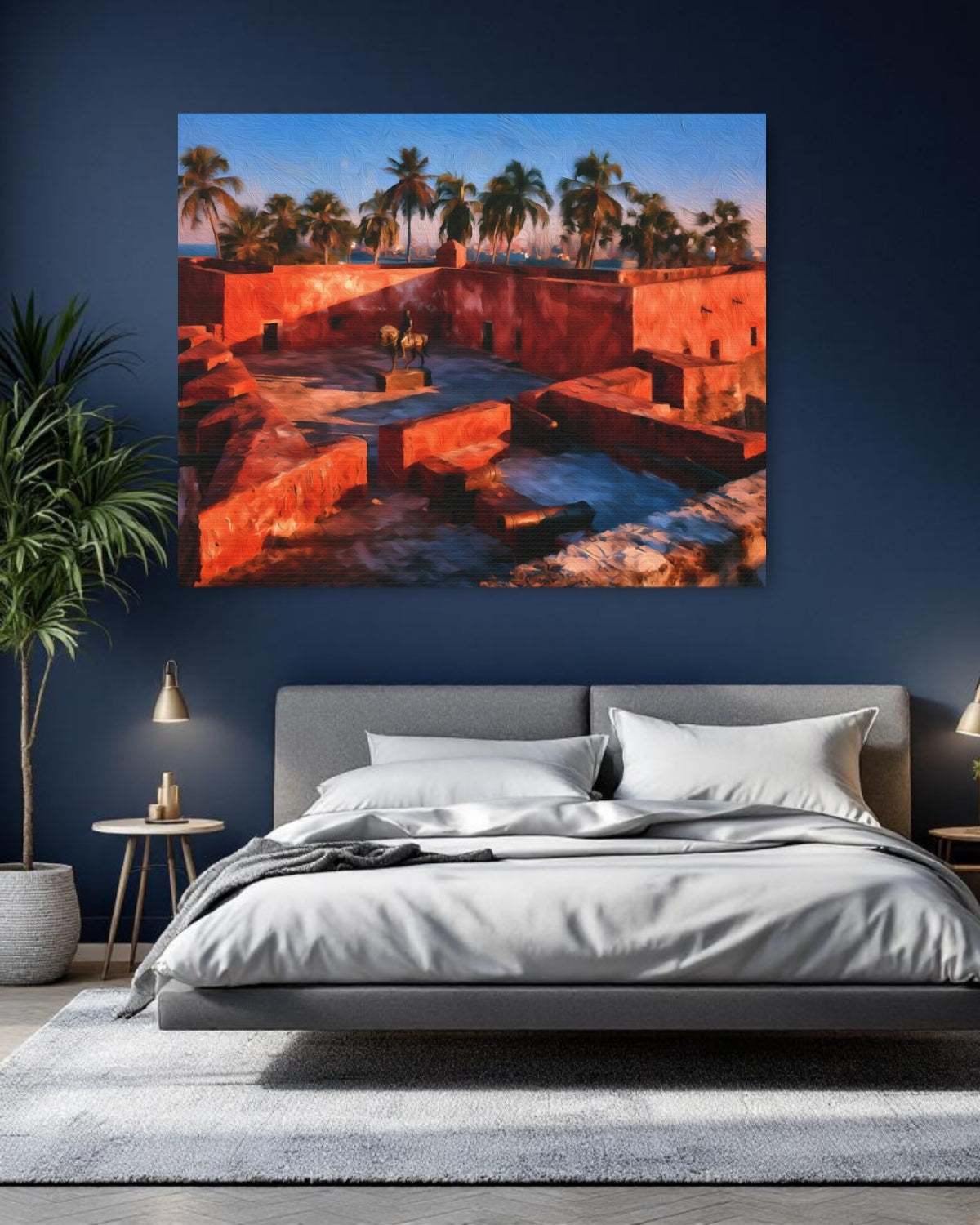 Maputo, Mozambique | Maputo Fortress Colonial Courtyard | Original Series Gallery Canvas detail