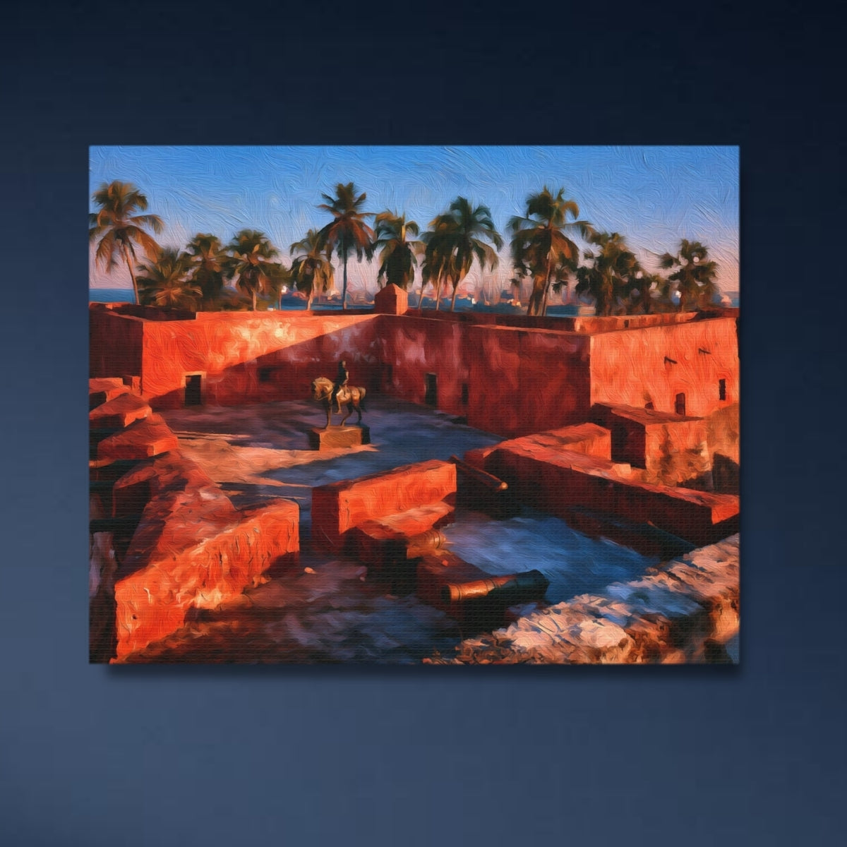 Maputo, Mozambique | Maputo Fortress Colonial Courtyard | Original Series Gallery Canvas close-up detail