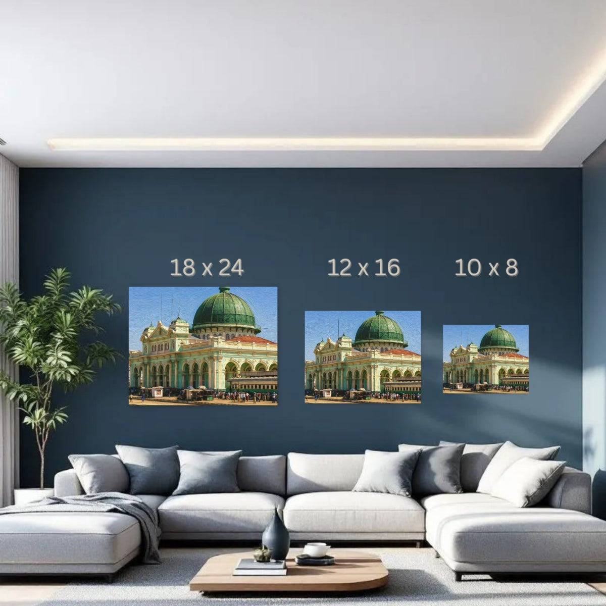 Maputo, Mozambique | Maputo Central Railway Station | Original Series Gallery Canvas detail