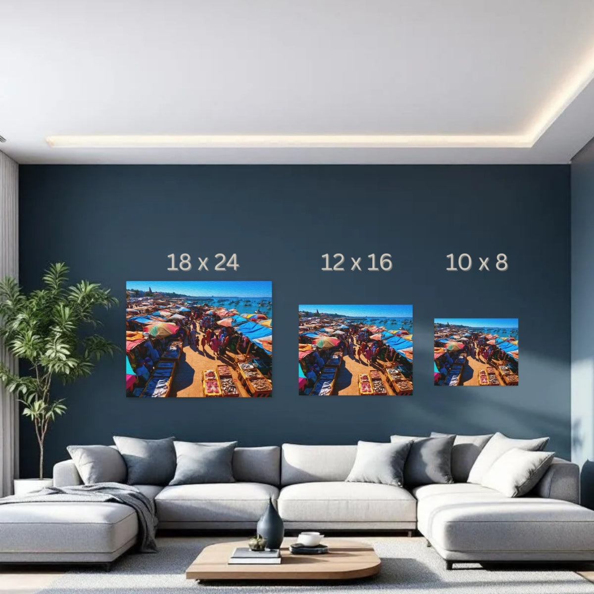 Maputo, Mozambique | Maputo Fish Market Waterfront | Original Series Gallery Canvas detail