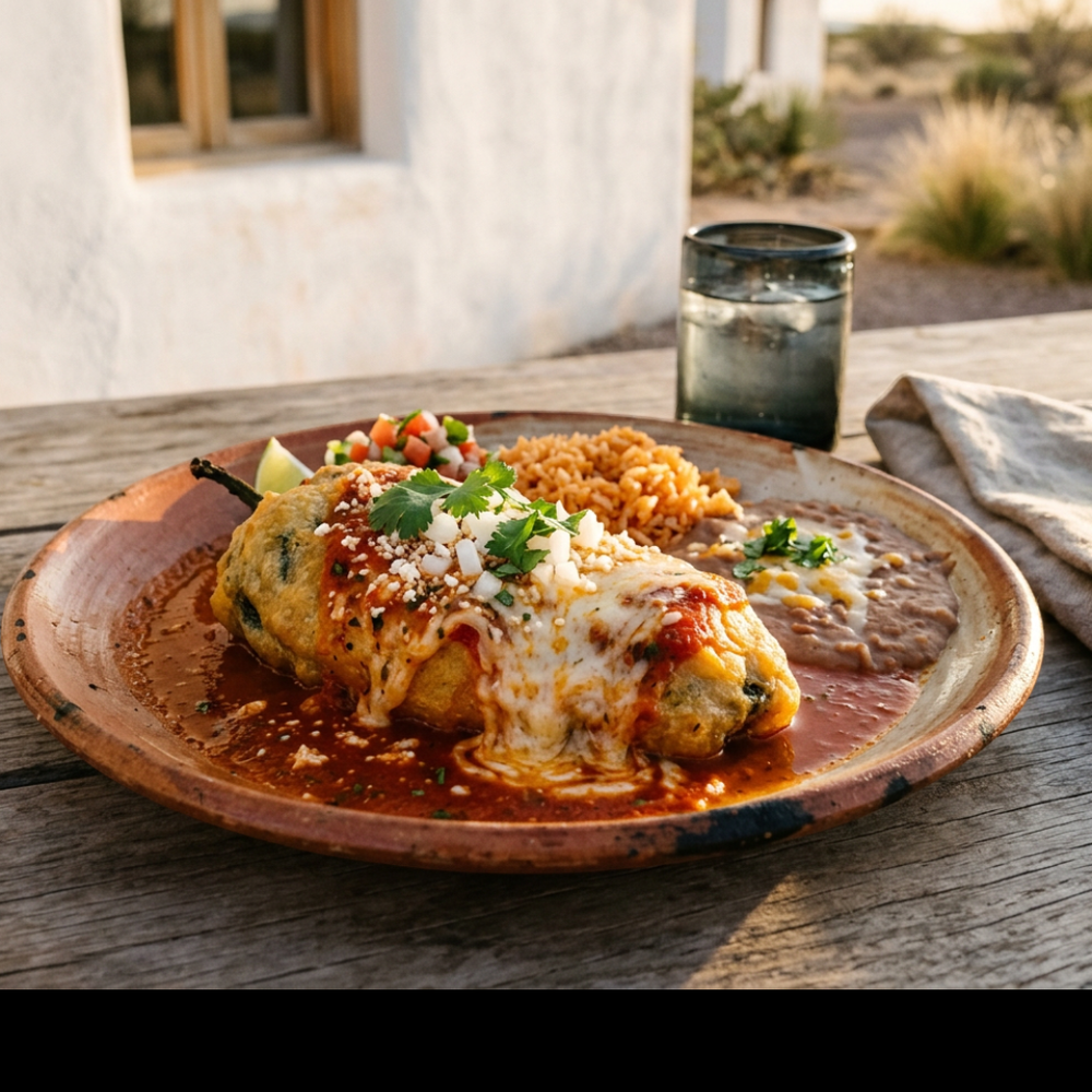 Local cuisine study in Marfa, Texas