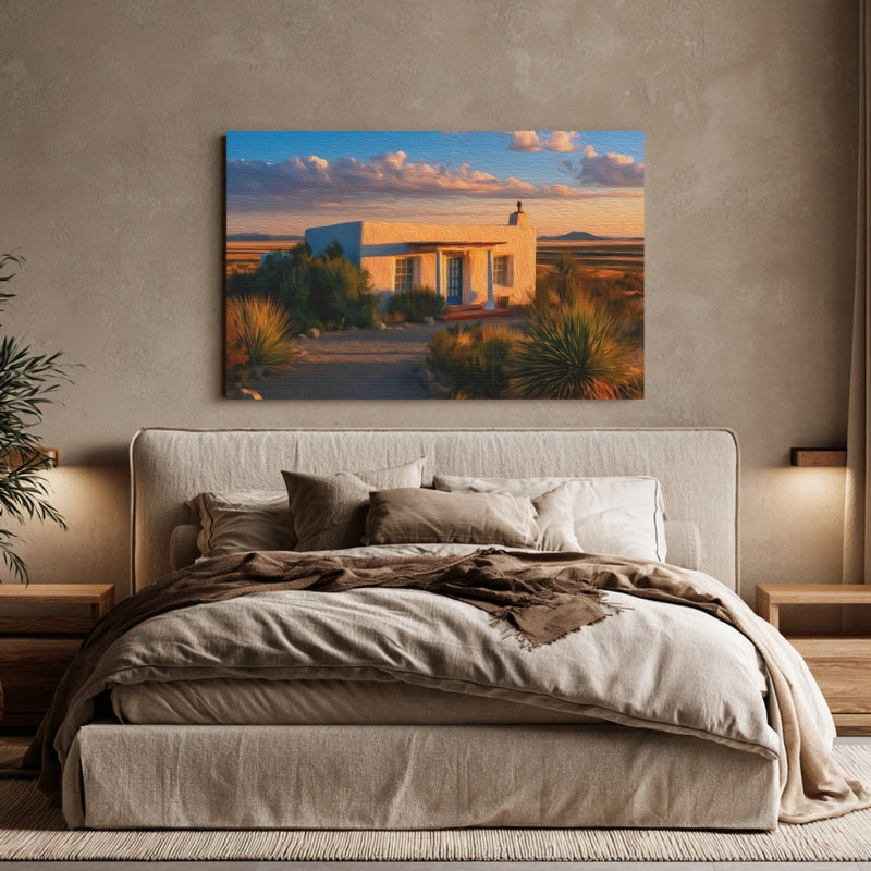 Desert Adobe Sunset — Marfa, Texas, view 6