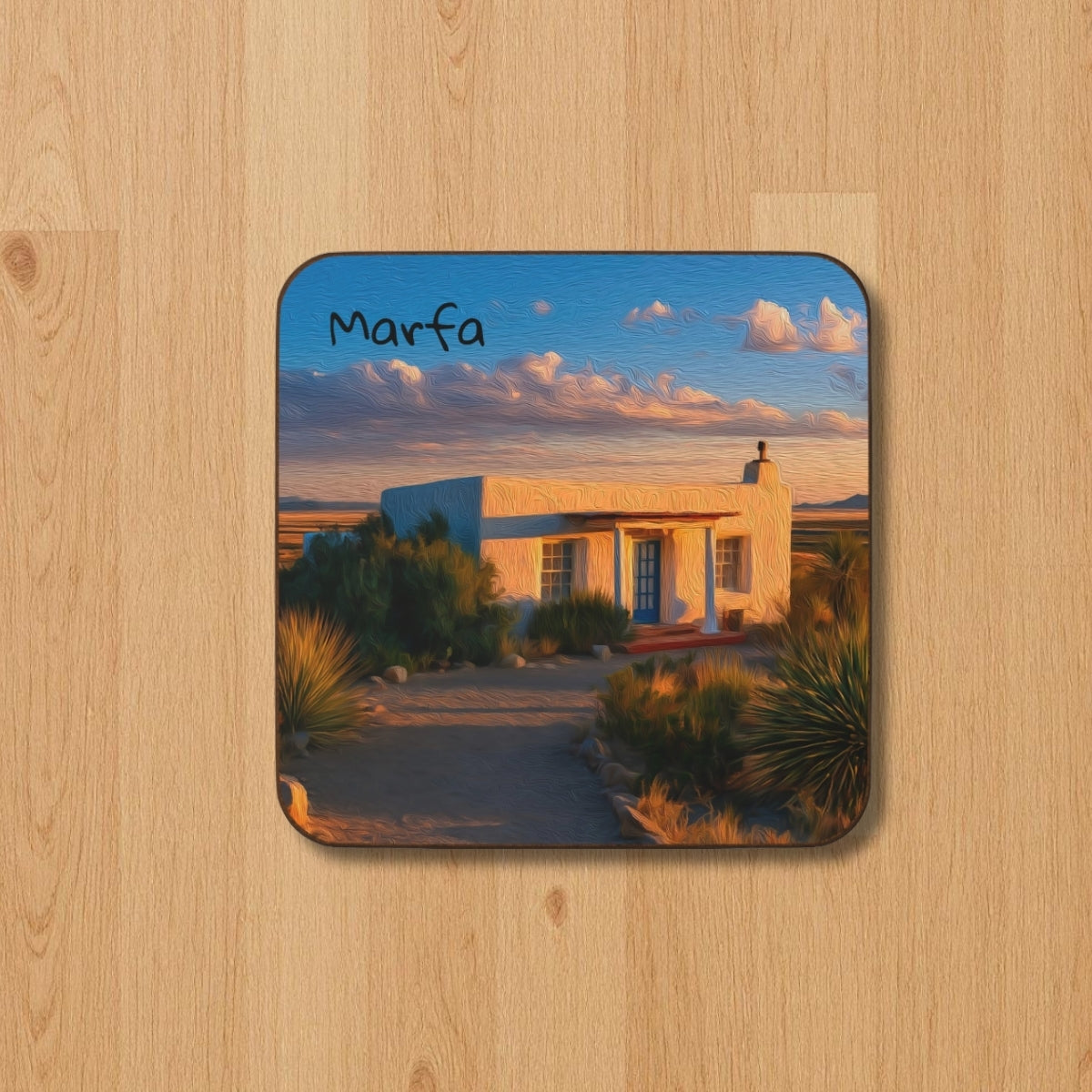 Desert Adobe Sunset — Marfa, Texas, study 1