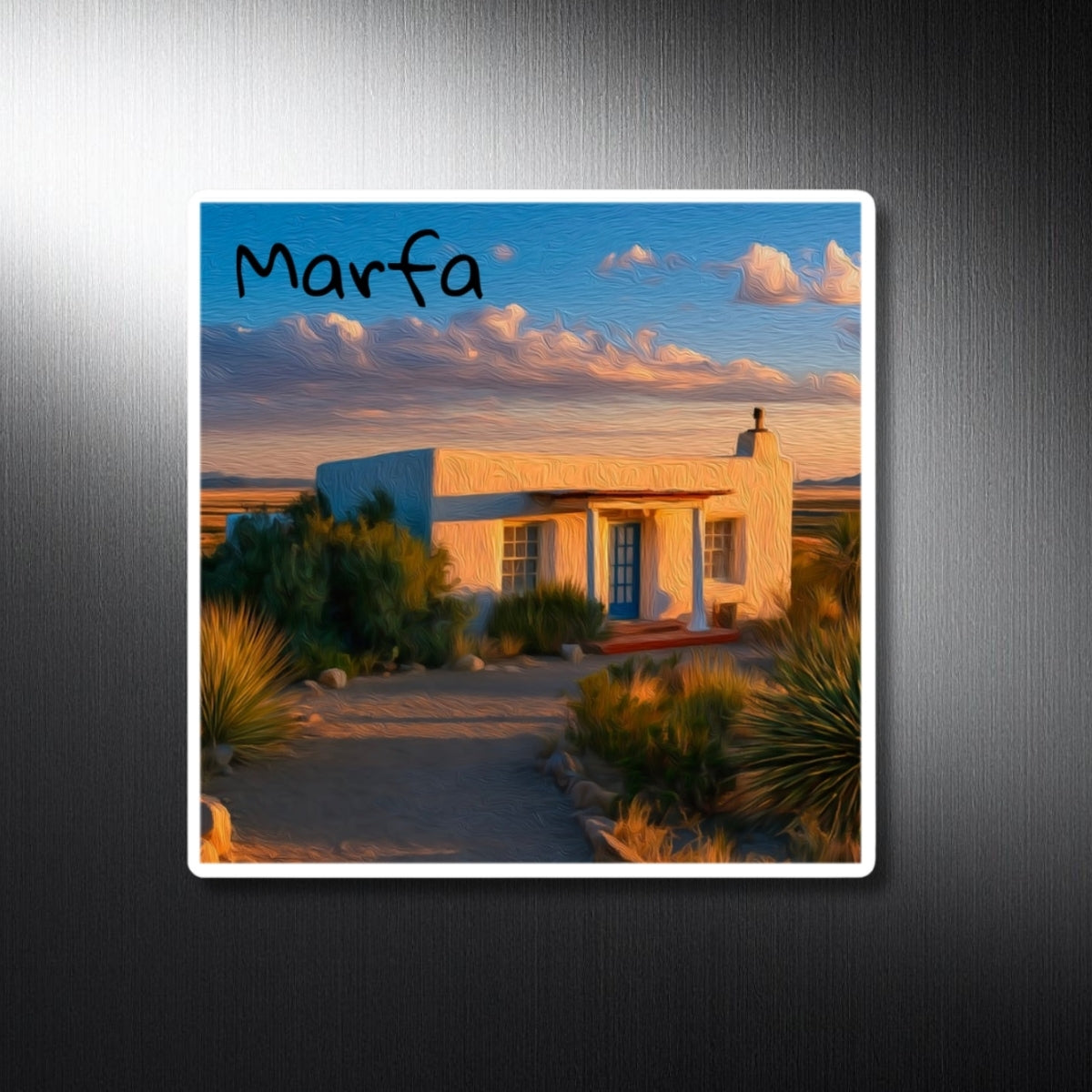 Desert Adobe Sunset — Marfa, Texas, study 1