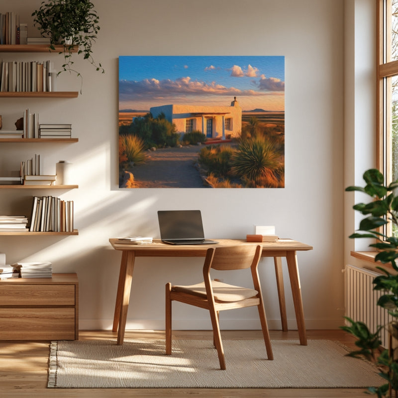 Desert Adobe Sunset — Marfa, Texas, view 4