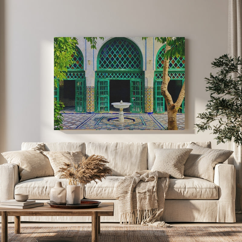Dar Si Said Museum Courtyard — Marrakech, Morocco, view 1