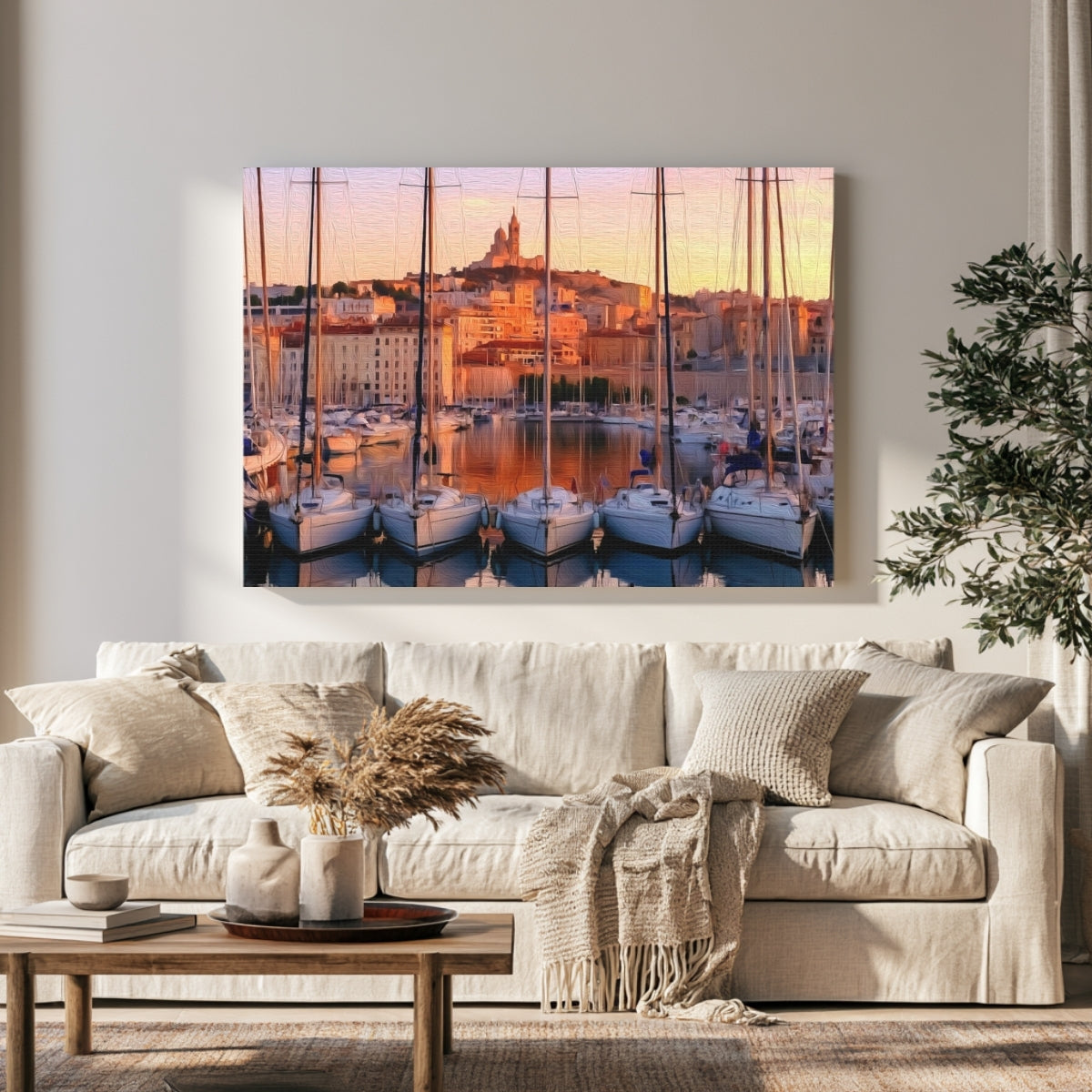 Vieux-Port Marina Sunset — Marseille, France, view 1