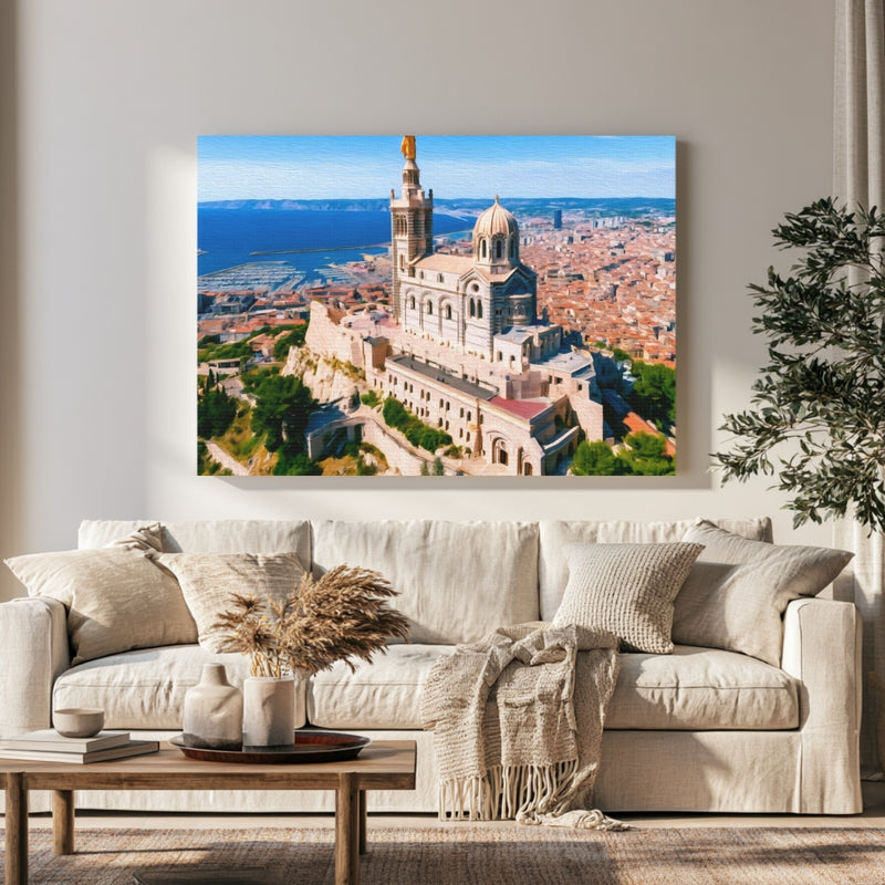 Notre-Dame de la Garde Marseille in a room — Marseille, France