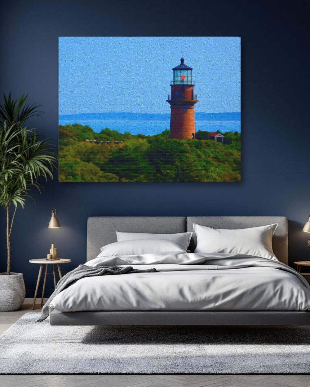 Martha's Vineyard, Massachusetts | Gay Head Lighthouse Coast | Original Series Gallery Canvas detail