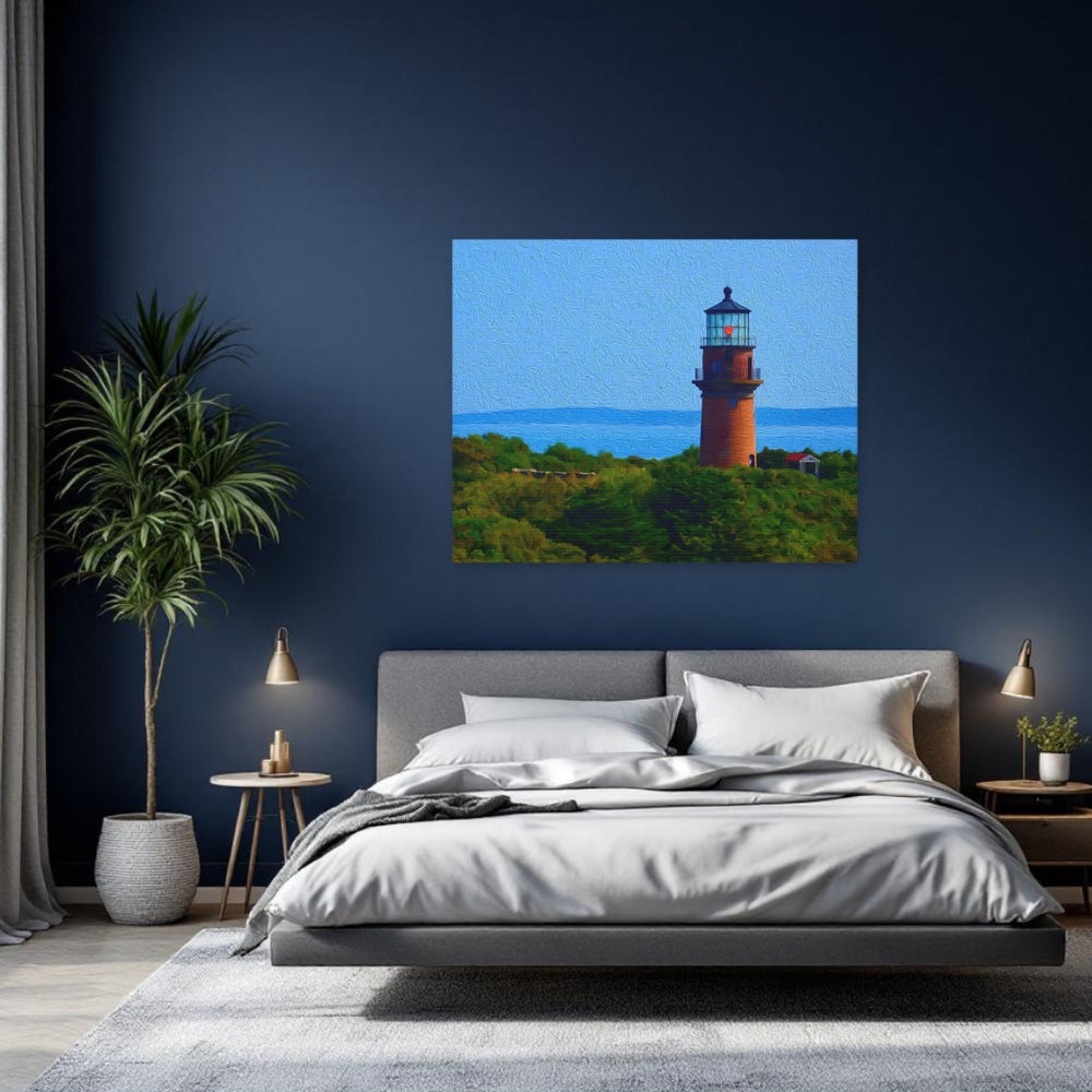 Martha's Vineyard, Massachusetts | Gay Head Lighthouse Coast | Original Series Gallery Canvas detail