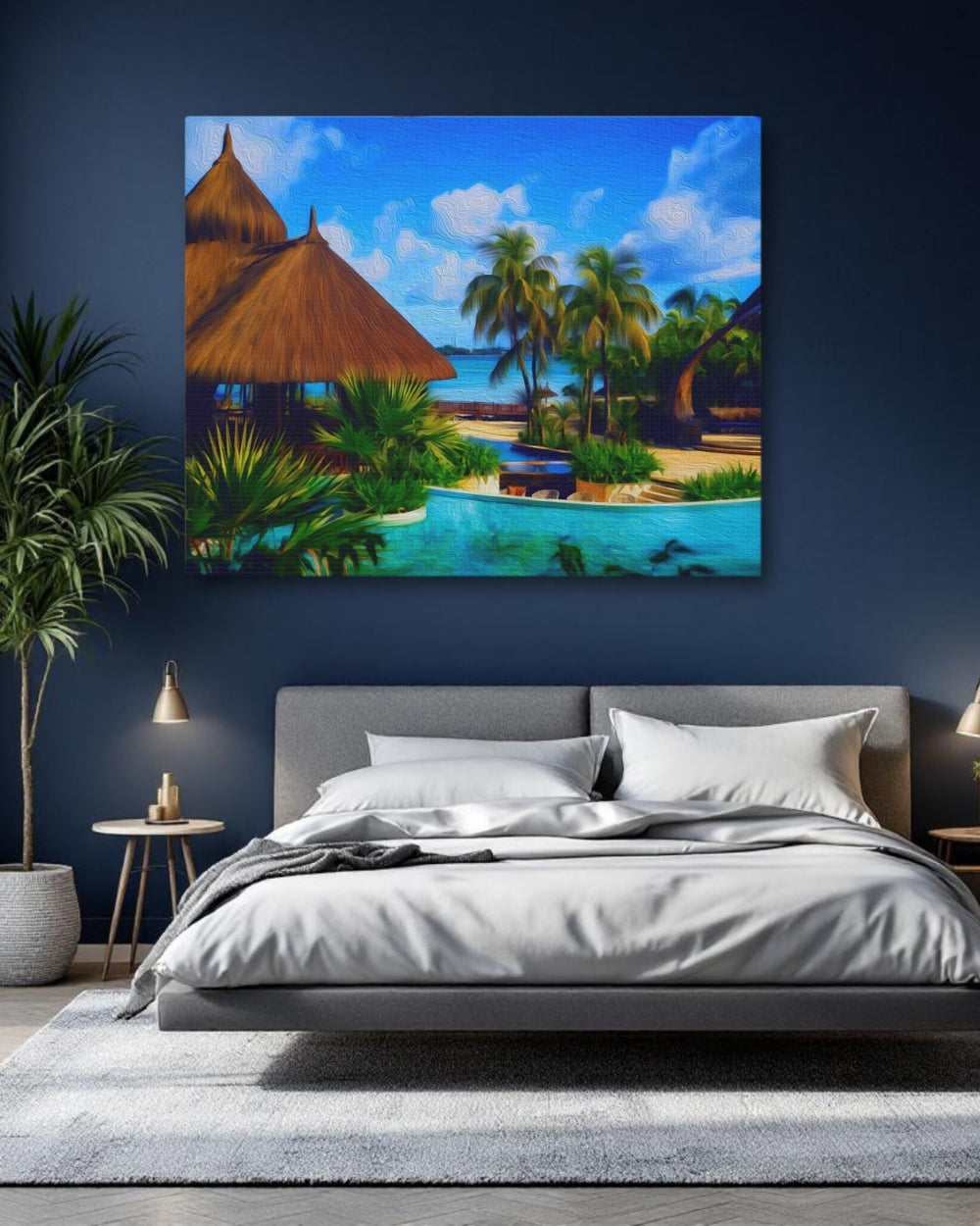 Mauritius | Tropical Resort Beach Paradise | Original Series Gallery Canvas detail