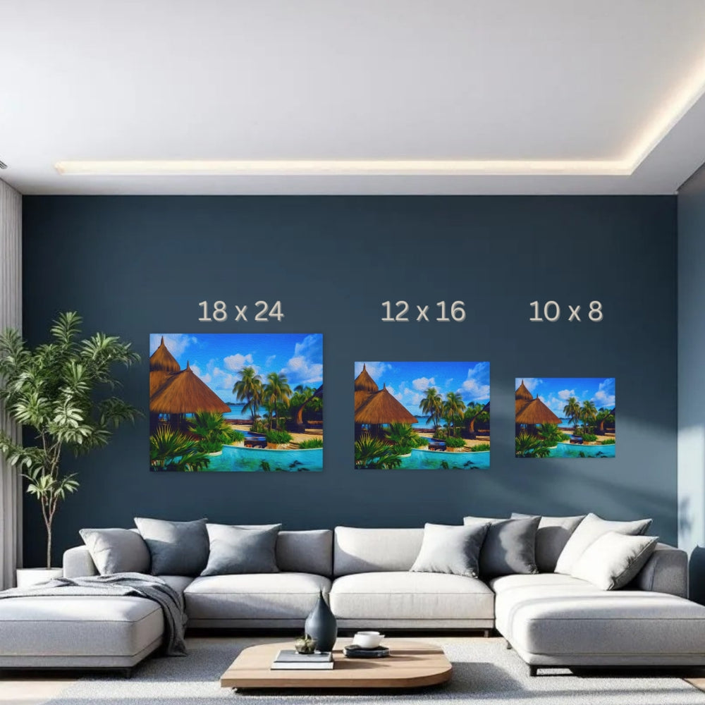 Mauritius | Tropical Resort Beach Paradise | Original Series Gallery Canvas detail