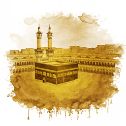 Mecca canvas wall art