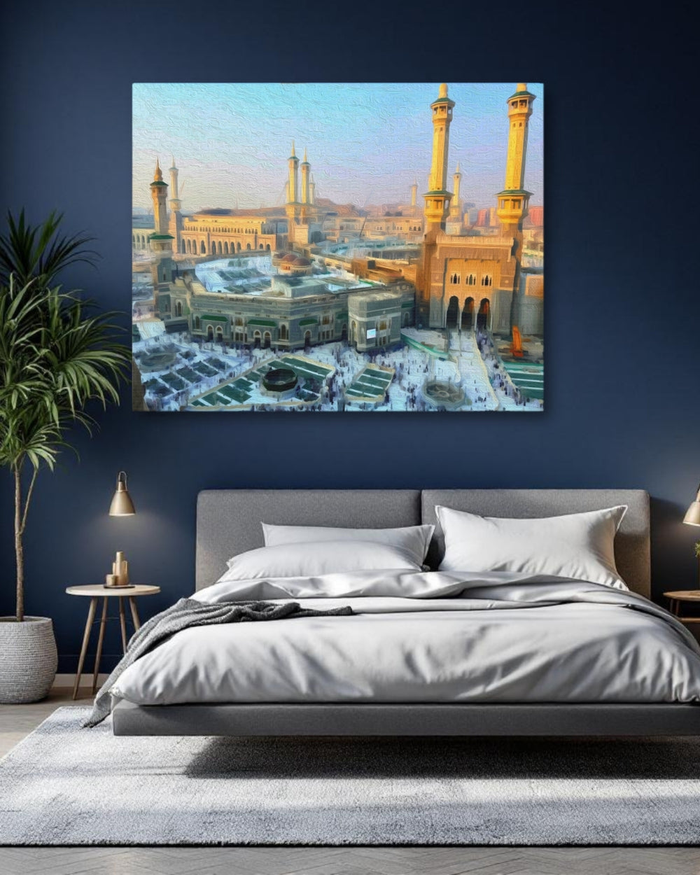 Mecca, Saudi Arabia | Grand Mosque Holy Sanctuary | Original Series Gallery Canvas detail