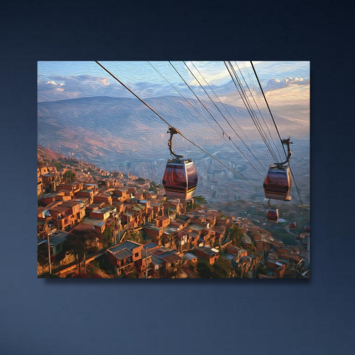 Medellín Metrocable Gondolas Hillside — Medellín, Colombia, study 4