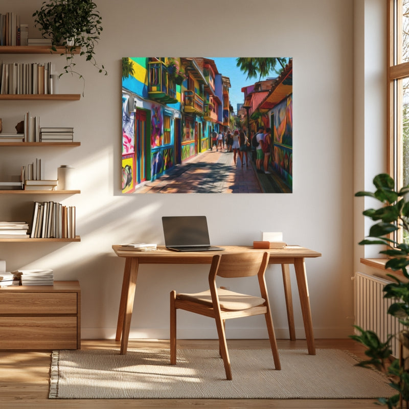 Colorful El Poblado Alley — Medellin El Poblado, Colombia, view 4