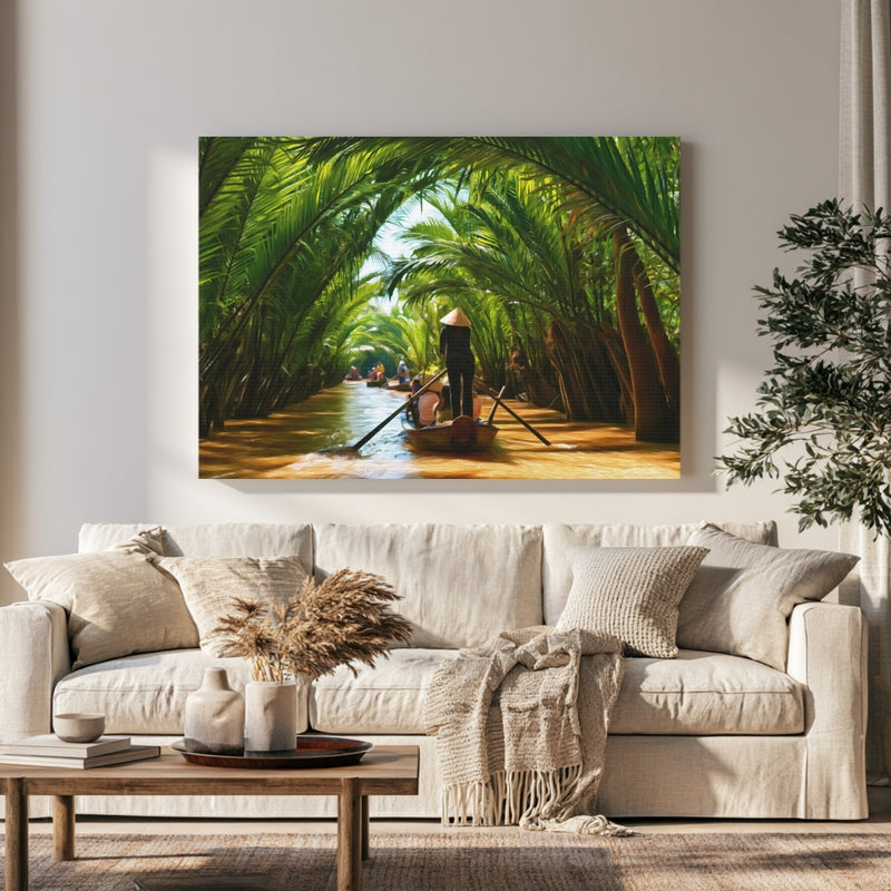 Mekong Delta Coconut Canal in a room — Mekong Delta