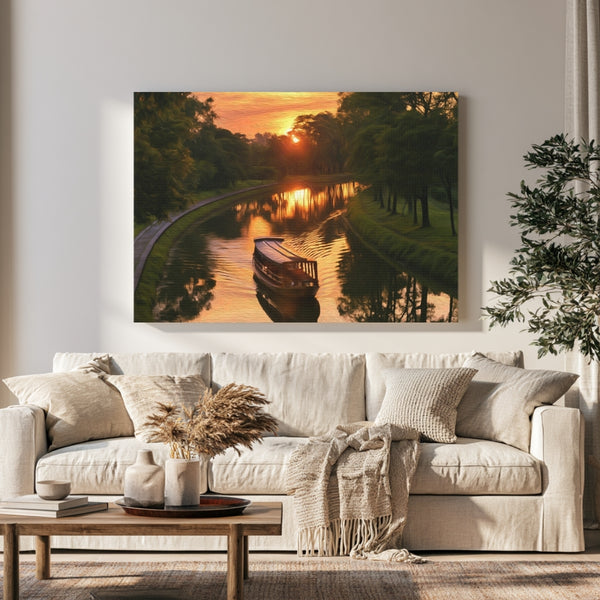 Mekong Delta Canal Sunset